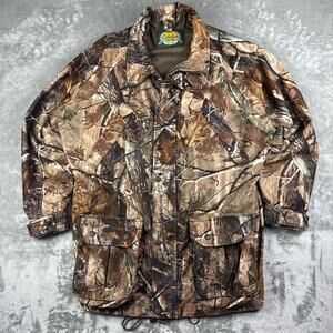 Cabela’s Gorpcore Camo Hunting Fishing Outdoor Full Zip Kids Jacket Size 2XL